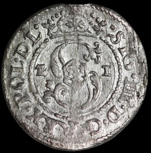 Sigismund III Vasa, 1621 shellac, Riga - POL M D L - ornaments