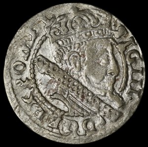 Sigismund III Vasa, Grosz 1606, Cracow - Levant in a straight shield