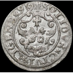 Zygmunt III Waza, Szeląg 1599/8, Ryga - rzadki