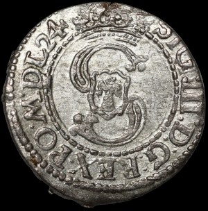 Sigismund III Vasa, Shelrogue 1624, Vilnius - abbreviated date 24 on obverse - rarer