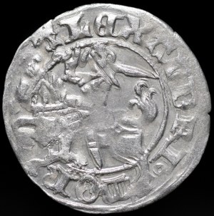 Alexander Jagiellonian, Vilnius half-penny - Gothic - 4th issue - 6 feathers - rare