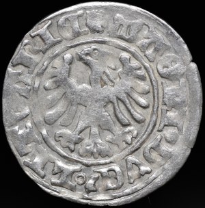 Alexander Jagiellonian, Vilnius half-penny - Gothic - 4th issue - 6 feathers - rare