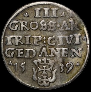 Sigismund I the Old, Trojak 1539, Gdańsk
