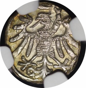 Sigismund I the Old, Denarius without date, Gdansk - M-S - beautiful