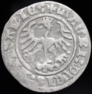 Sigismund I the Old, Half-penny 1512, Vilnius - diagonal colon, triplet - very rare