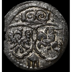 Zygmunt III Waza, Denar 1622, Łobżenica - rzadki i b. ładny