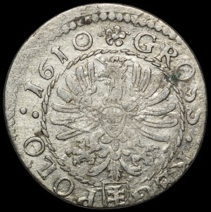 Sigismund III Vasa, Grosz 1610, Cracow, Poland.