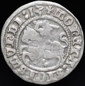 Sigismund I the Old, Half-penny 1513, Vilnius - Ring under the Pogonia, punch - very rare