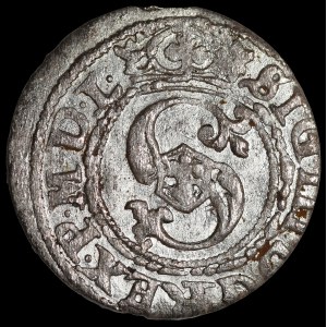 Zygmunt III Waza, Szeląg 1620, Ryga - liszka w prawo - ZO, RIGE