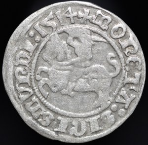 Sigismund I the Old, Half-penny 1514, Vilnius - DVCI/SS punch - very rare