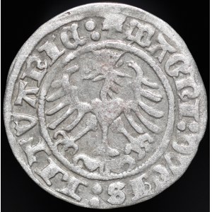 Zygmunt I Stary, Półgrosz 1514, Wilno - przebitka DVCI/SS - b. rzadki