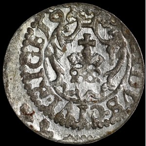 Zygmunt III Waza, Szeląg 1619, Ryga - PO M D L, RIGE