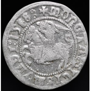 Zygmunt I Stary, Półgrosz 1518, Wilno - przebitka daty - rzadki