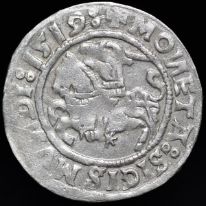 Sigismund I the Old, Half-penny 1519, Vilnius - colophon, triplet - very rare