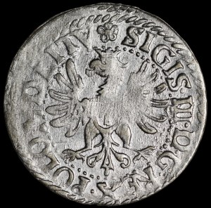 Sigismund III Vasa, 1613 penny, Vilnius - rare