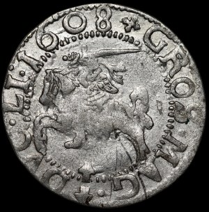 Sigismund III Vasa, 1608 penny, Vilnius