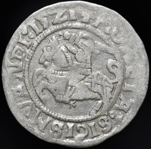 Sigismund I the Old, Half-penny 1521, Vilnius - SIGISMVANDI error - very rare
