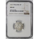 Zygmunt III Waza, Półtorak 1617, Bydgoszcz - Sas w owalu, PMD - piękny