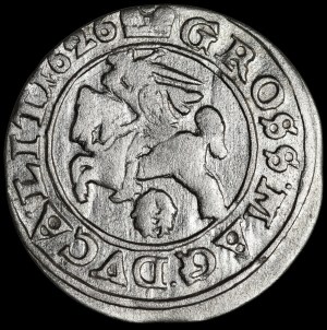 Sigismund III Vasa, 1626 penny, Vilnius - The pennyweight not in the shield