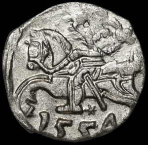 Sigismund II Augustus, Denarius 1554, Vilnius - beautiful