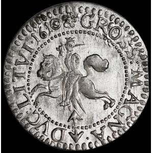Zygmunt III Waza, Grosz 1610, Wilno - wyśmienity