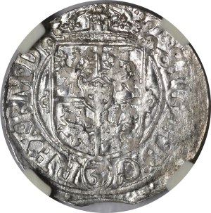 Sigismund III Vasa, Half-track 1620, Riga - liscus divides the inscription