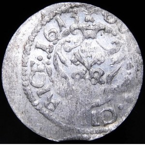 Zygmunt III Waza, Szeląg 1613, Ryga - Snopek w otoku - b. rzadki