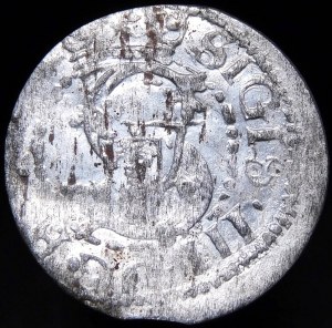 Sigismund III Vasa, Shelrog 1613, Riga - Snopek in the rim - very rare.