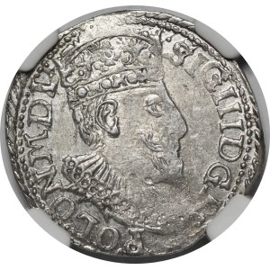 Zygmunt III Waza, Trojak 1598, Olkusz - Portret z 1596