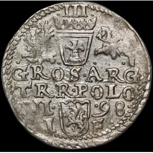 Zygmunt III Waza, Trojak 1598, Olkusz - duże popiersie