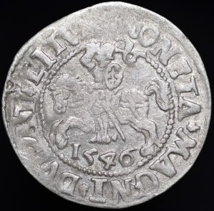 Sigismund II Augustus, Half-penny 1546, Vilnius - older Eagle type - L/LITV