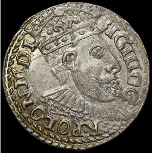 Zygmunt III Waza, Trojak 1599, Olkusz - G-R POLON - b. ładny
