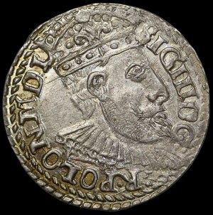 Sigismund III Vasa, Trojak 1599, Olkusz - G-R POLON - very nice.