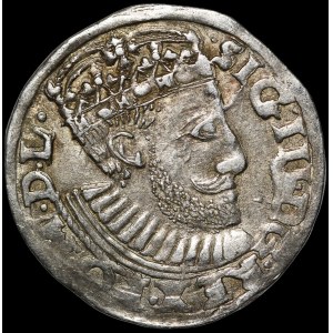Zygmunt III Waza, Trojak 1590, Poznań - korona z rozetami, I - D