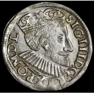 Zygmunt III Waza, Trojak 1591, Poznań - korona z liliami, SIG III