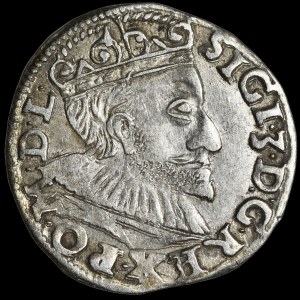 ygmunt III Waza, Trojak 1592, Poznań - low crown, date left