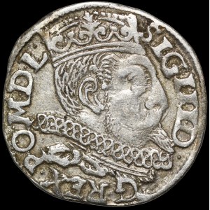 Zygmunt III Waza, Trojak 1598, Poznań - P z lewej