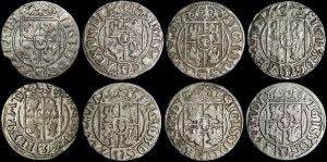 Sigismund III Vasa, Half-track 1620-1626, Bydgoszcz - set (pcs. 8)