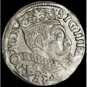 Zygmunt III Waza, Trojak 1599, Poznań - P z lewej - gwiazdki