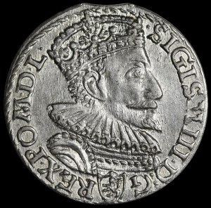 Sigismund III Vasa, Trojak 1594, Malbork - closed ring - beautiful