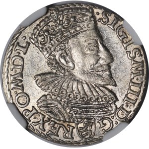 Zygmunt III Waza, Trojak 1594, Malbork - pierścień zamknięty