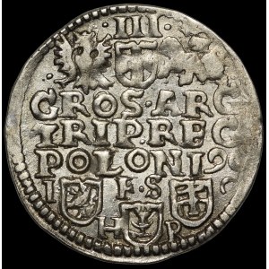 Zygmunt III Waza, Trojak 1596, Bydgoszcz - mniejsze popiersie - nieopisany i rzadki