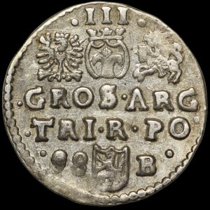 Sigismund III Vasa, Trojak 1598, Bydgoszcz - punch PO/X - rare