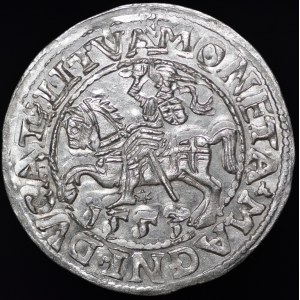 Zygmunt II August, Półgrosz 1553, Wilno - LI/LITVA - rzadki i piękny
