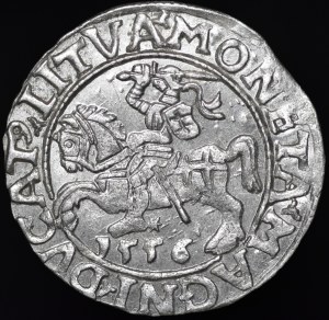 Sigismund II Augustus, Half-penny 1556, Vilnius - L/LITVA