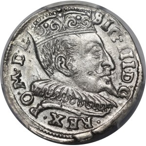 Zygmunt III Waza, Trojak 1595, Wilno - Chalecki dzieli datę