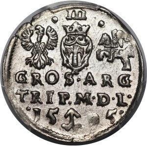 Zygmunt III Waza, Trojak 1595, Wilno - Chalecki dzieli datę