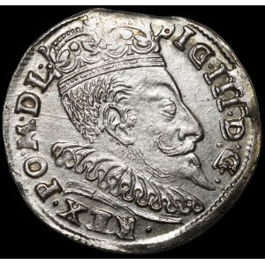 Zygmunt III Waza, Trojak 1595, Wilno - Chalecki/Prus - rzadszy