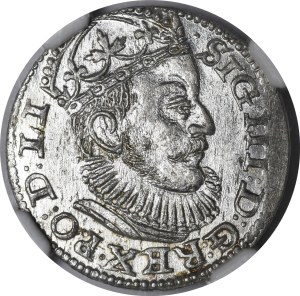 Sigismund III Vasa, Troika 1589, Riga - lily on the left - beautiful