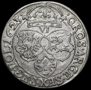 Sigismund III Vasa, Sixpence 1623, Krakow - SIGISMVN